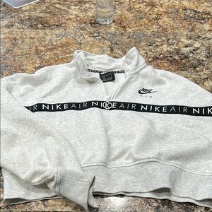 Nike Air Gray Half-Zip Sweatshirt